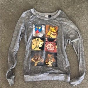 Distressed Lion King long sleeve